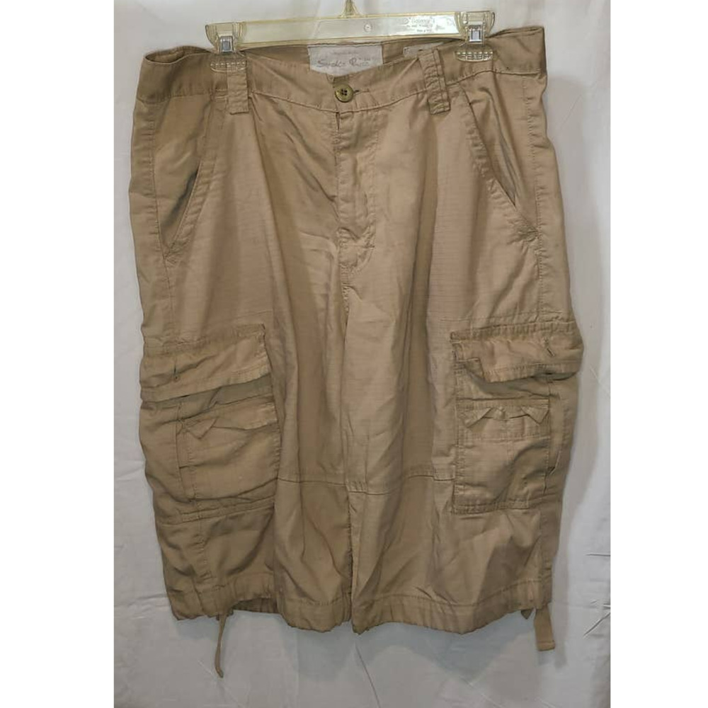 Tan Cargo Shorts Size 34 by Smoke Rise